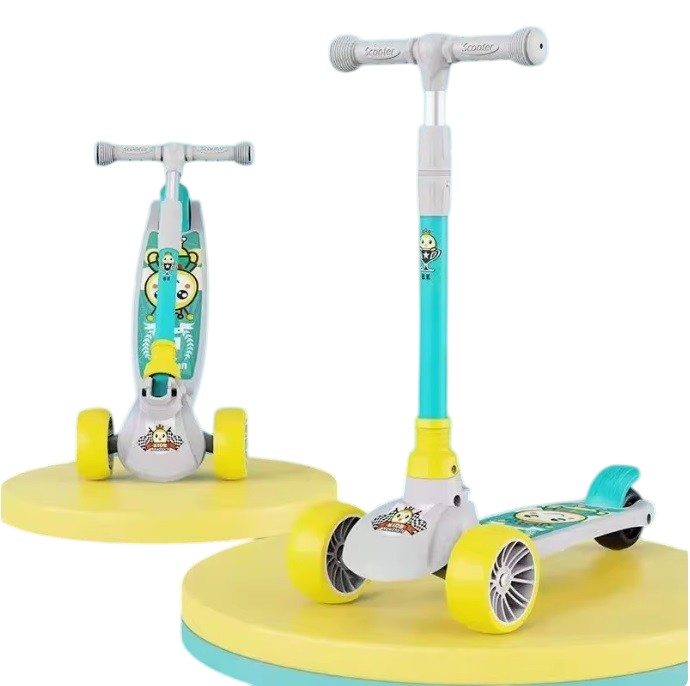 SCOOTER MONOPATÍN NIÑOS GRIS VERDE - 1