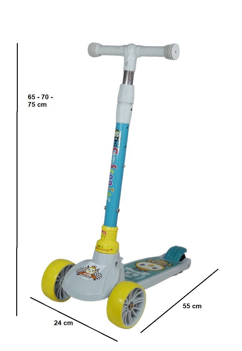 SCOOTER MONOPATÍN NIÑOS GRIS VERDE - 2