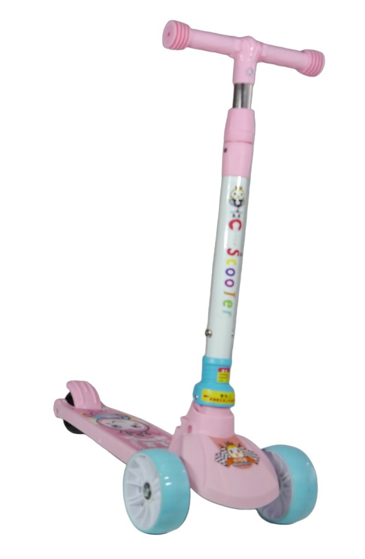SCOOTER MONOPATÍN NIÑOS ROSADO BLANCO - 4