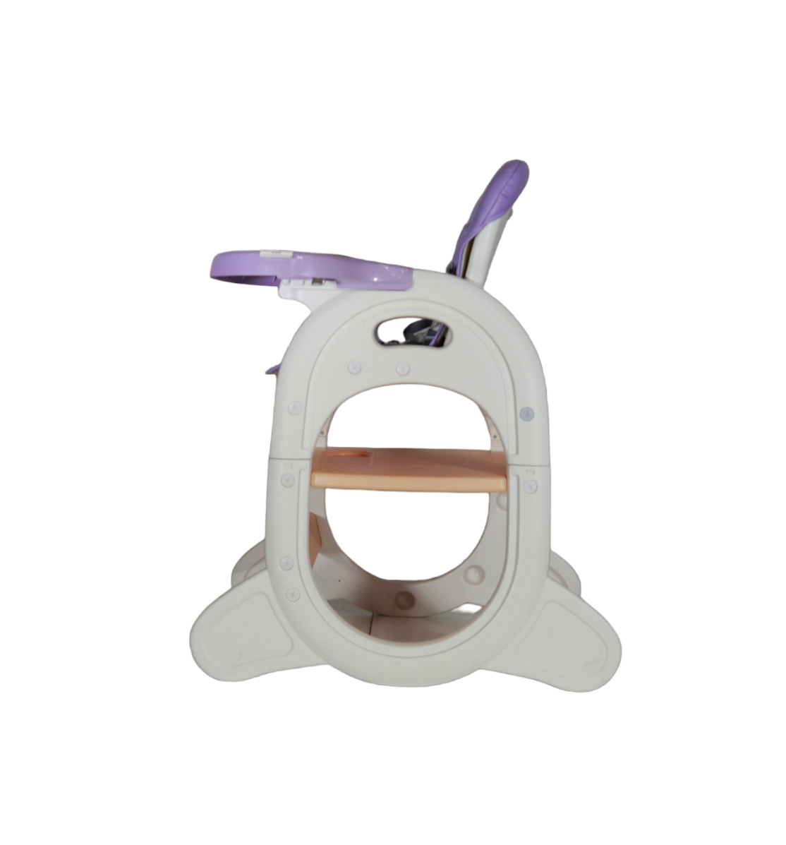 SILLA COMER BEBÉ 2 EN 1 + MESA LILA - 2