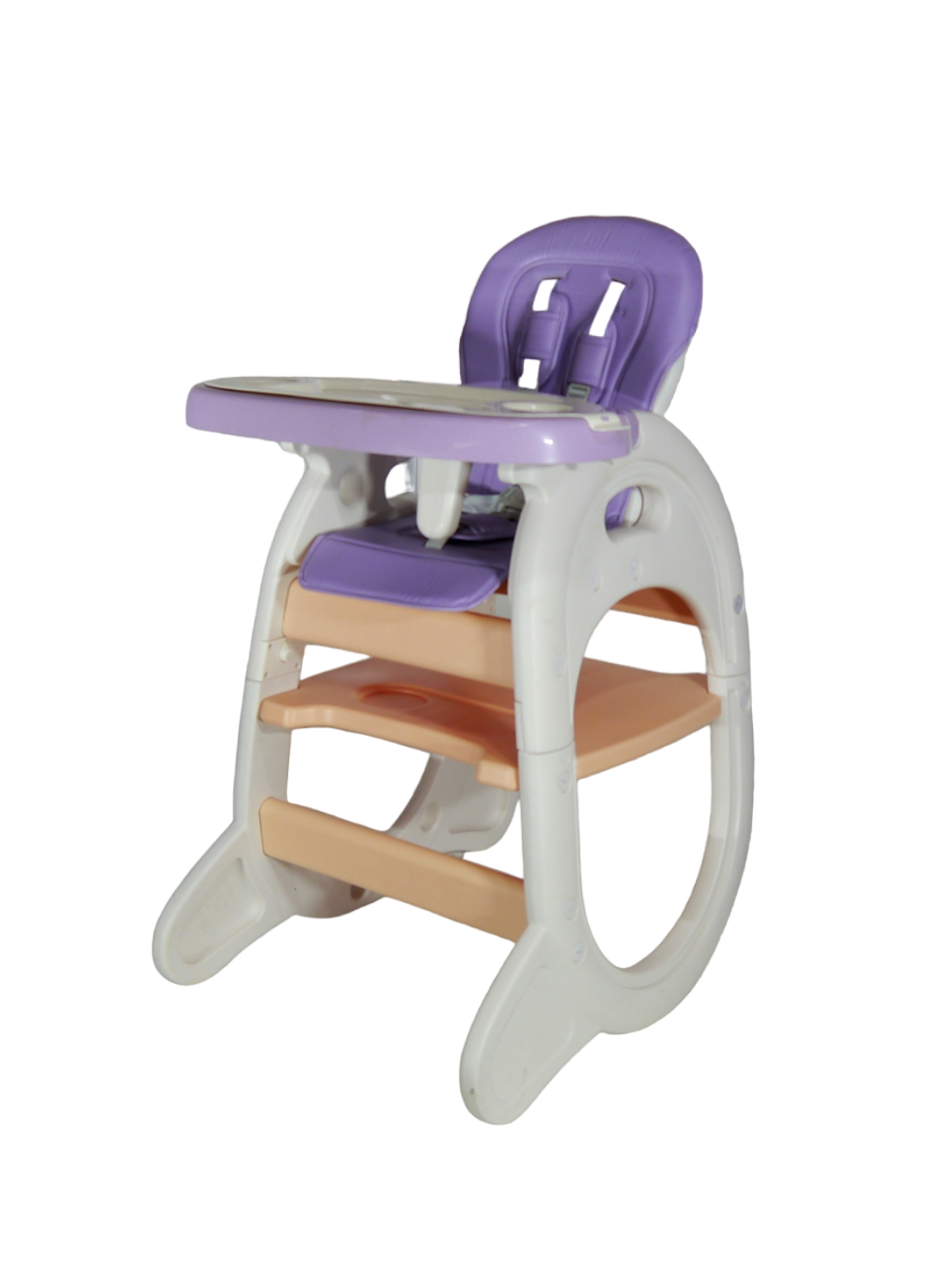 SILLA COMER BEBÉ 2 EN 1 + MESA LILA - 5