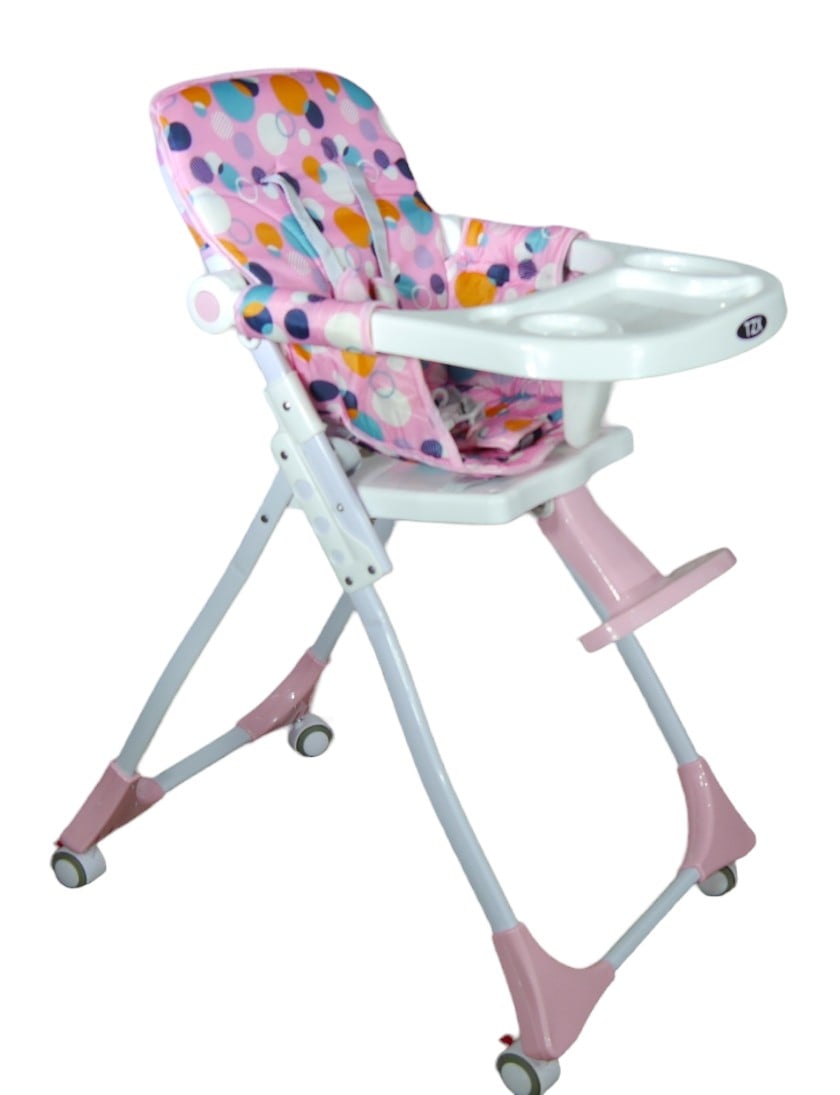 SILLA COMER PLEGABLE ROSADO - 1
