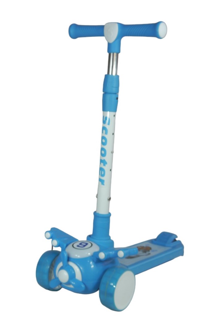 SCOOTER MONOPATÍN NIÑOS AVIÓN CELESTE - 2