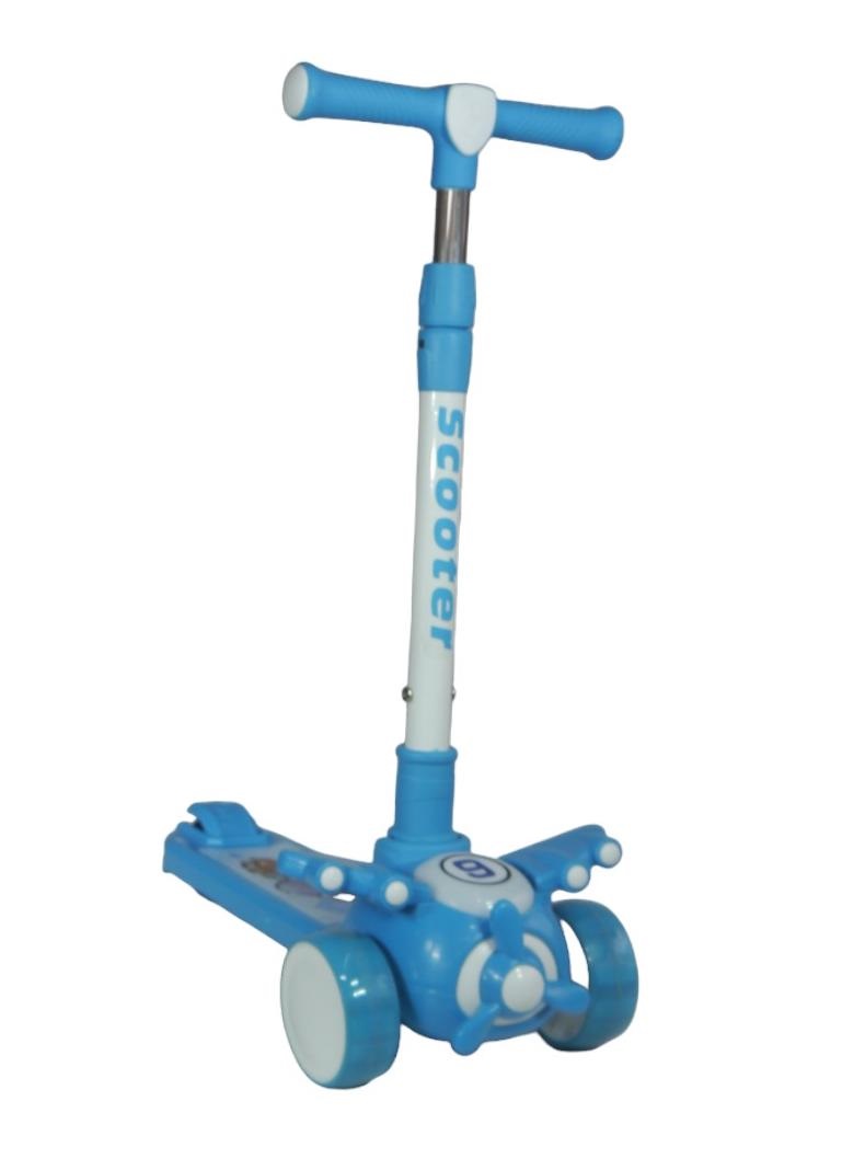 SCOOTER MONOPATÍN NIÑOS AVIÓN CELESTE - 4
