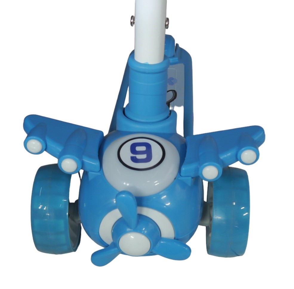 SCOOTER MONOPATÍN NIÑOS AVIÓN CELESTE - 5