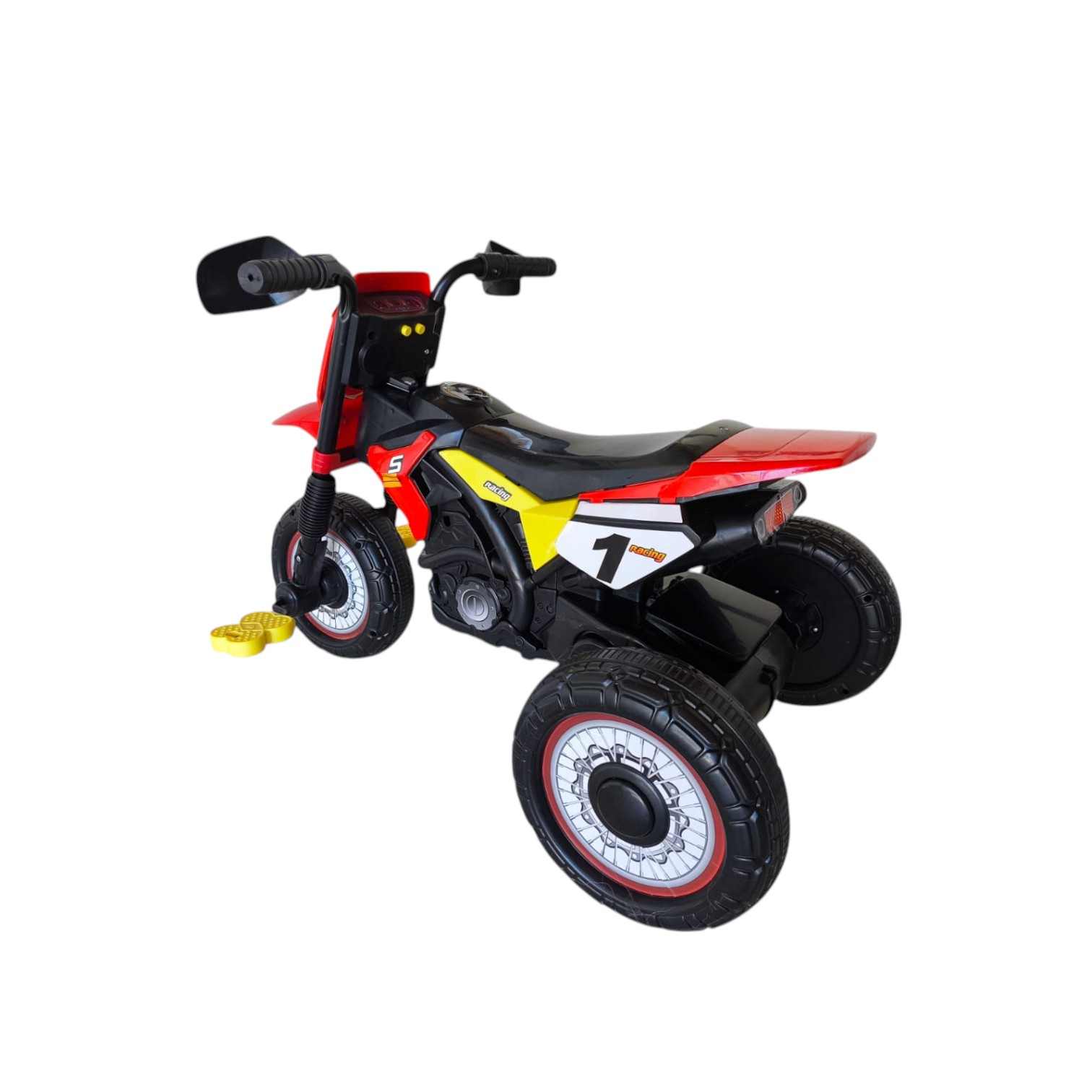 TRICICLO INFANTIL TIPO MOTO 3 RUEDAS ROJO - 6