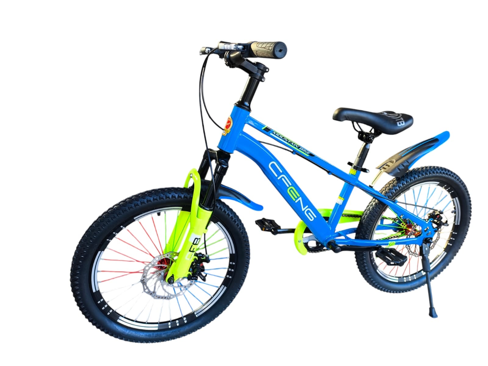 BICICLETA ARO 20 CFENG CON FRENO DISCO AZUL - 2