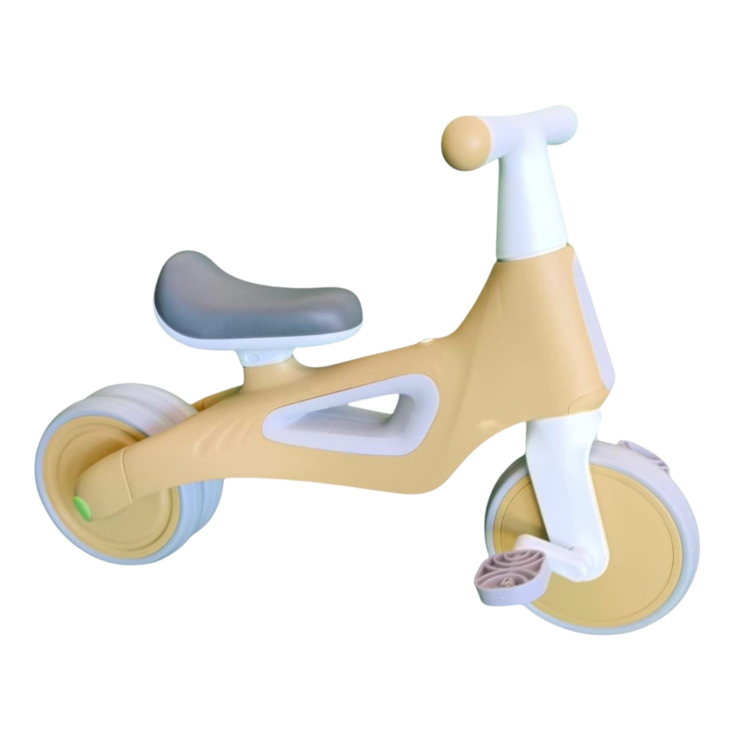 TRICICLO INFANTIL MULTIFUNCIONAL 5 EN 1 CON PEDALES AMARILLO - 2