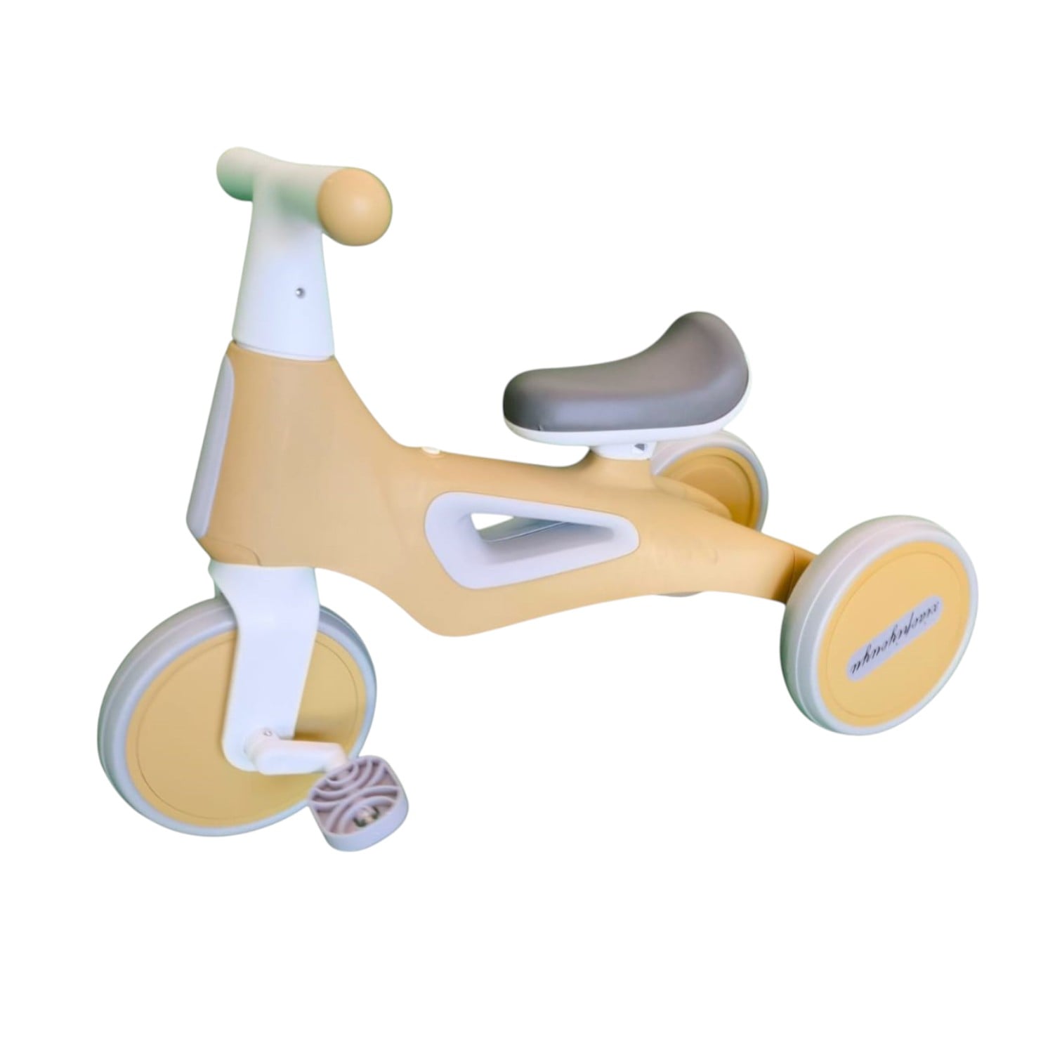 TRICICLO INFANTIL MULTIFUNCIONAL 5 EN 1 CON PEDALES AMARILLO - 3