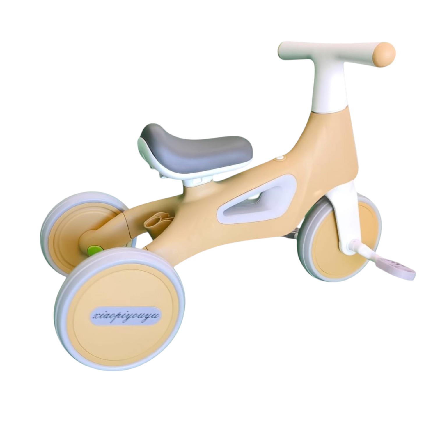 TRICICLO INFANTIL MULTIFUNCIONAL 5 EN 1 CON PEDALES AMARILLO - 4