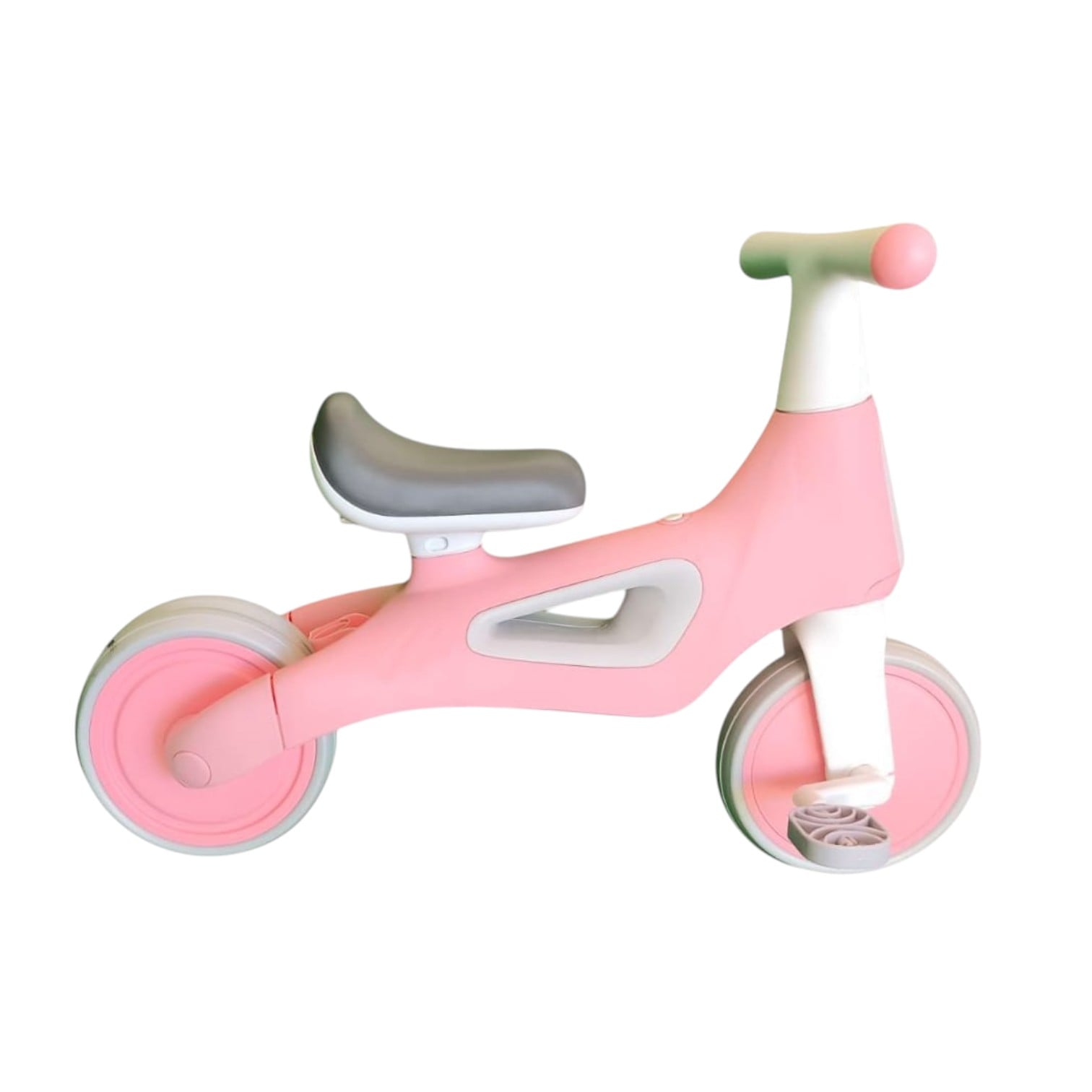 TRICICLO INFANTIL MULTIFUNCIONAL 5 EN 1 CON PEDALES ROSADO - 2