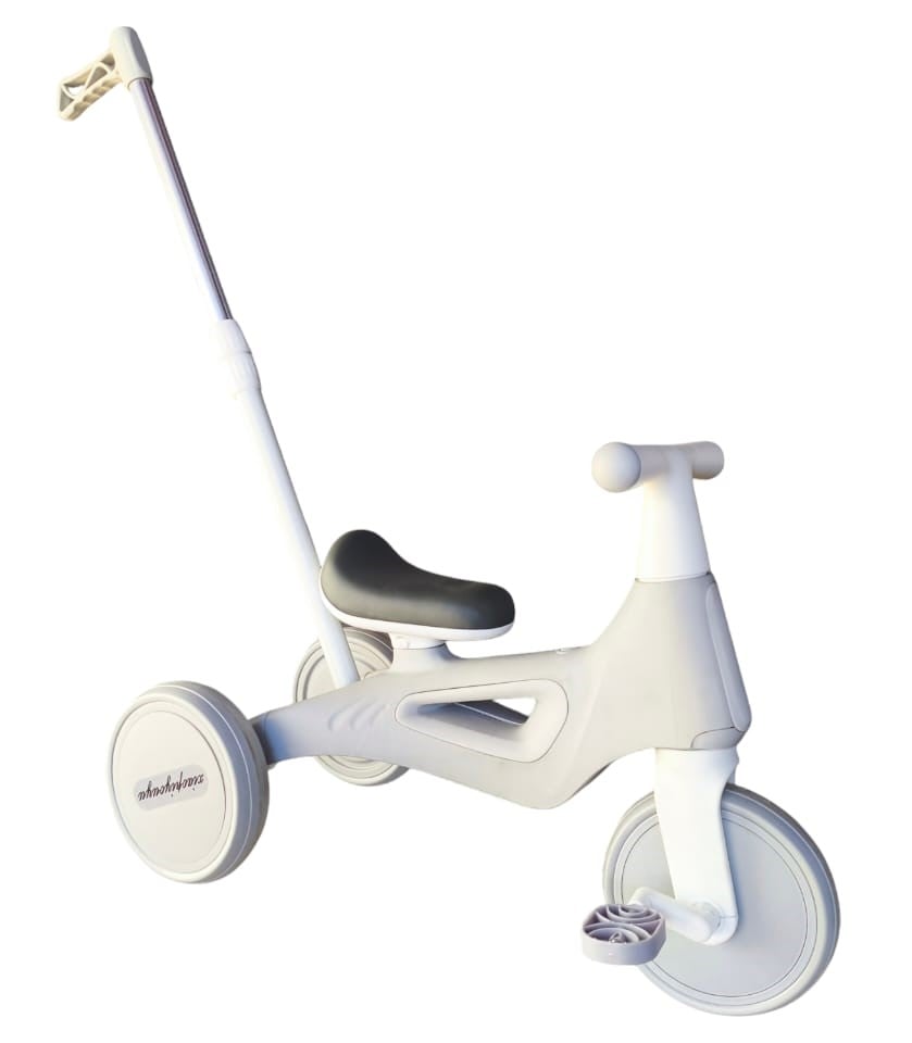 TRICICLO INFANTIL MULTIFUNCIONAL 5 EN 1 CON PEDALES GRIS - 1