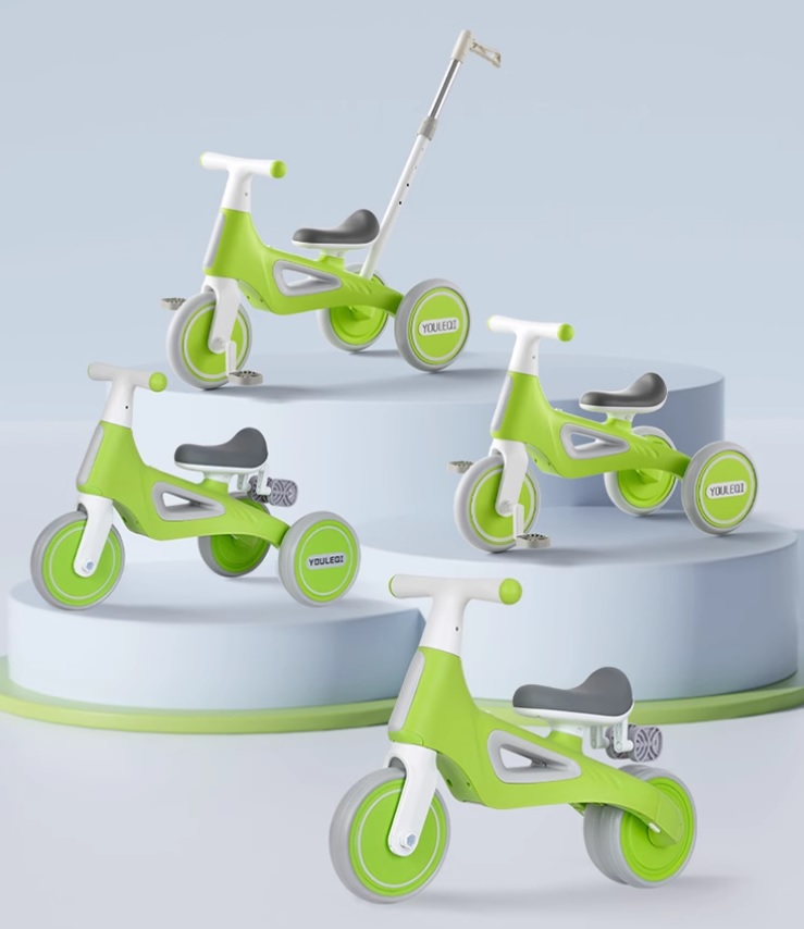 TRICICLO INFANTIL MULTIFUNCIONAL 5 EN 1 CON PEDALES GRIS - 7
