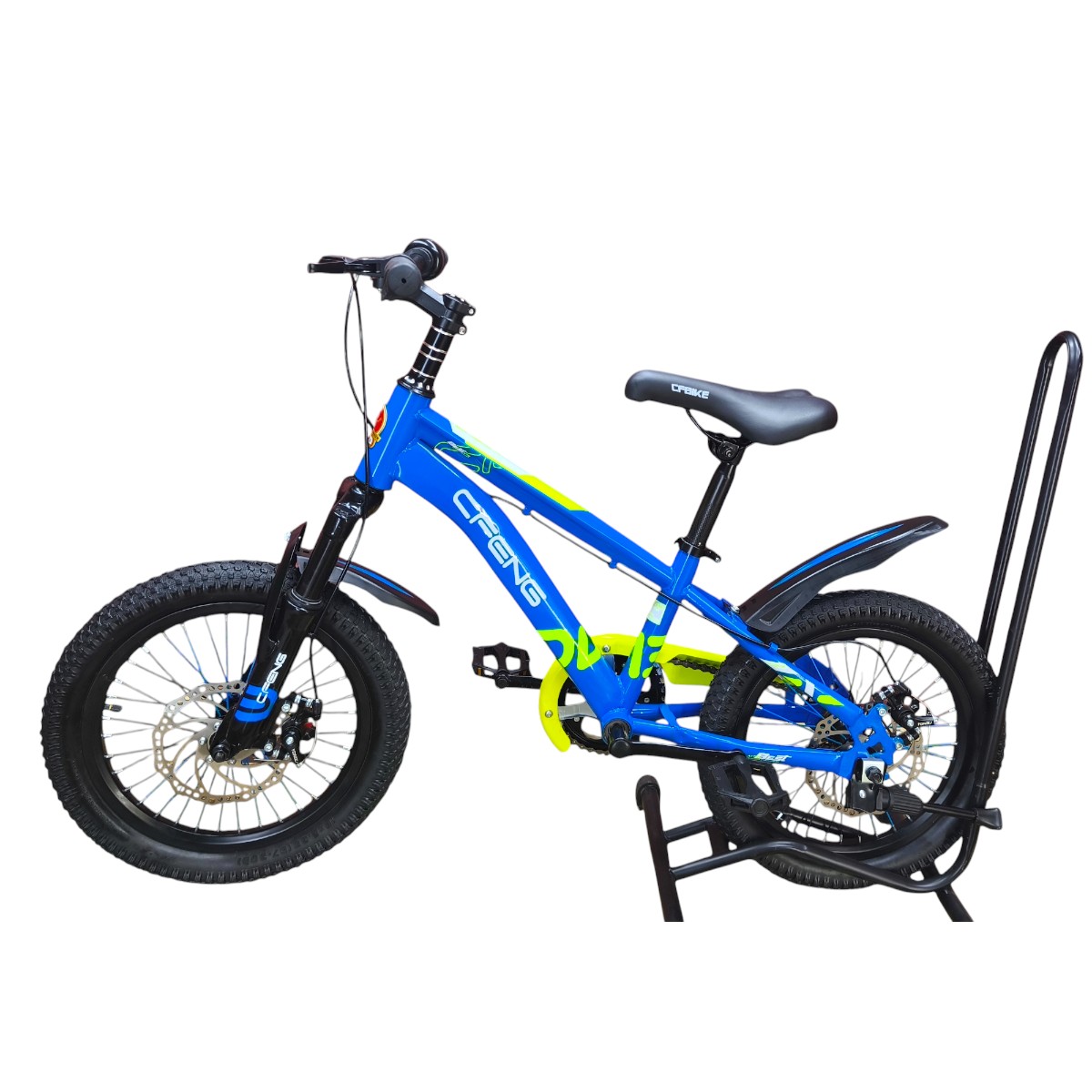 BICICLETA ARO 16 CFBIKE CFENG AZUL AMARILLO - 4