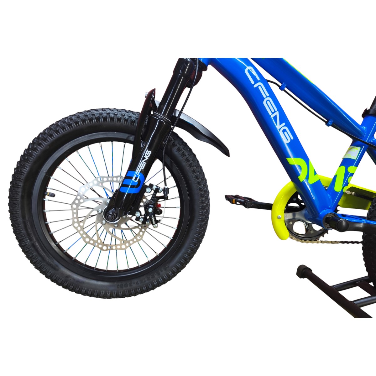 BICICLETA ARO 16 CFBIKE CFENG AZUL AMARILLO - 5