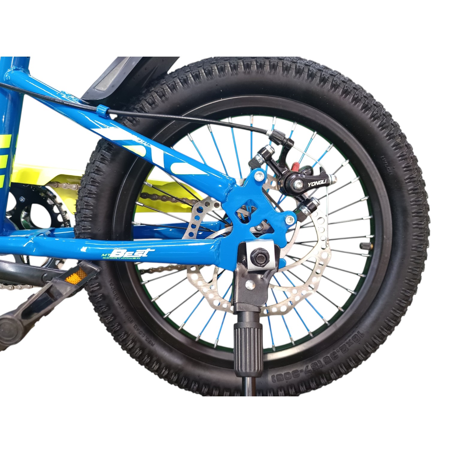 BICICLETA ARO 16 CFBIKE CFENG AZUL AMARILLO - 7