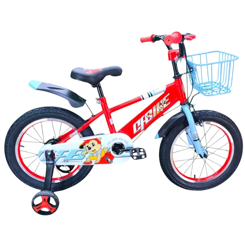BICICLETA ARO 16 INFANTIL CFBIKE EN COLOR ROJO/CELESTE - 1