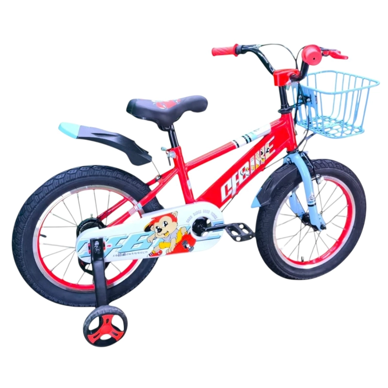 BICICLETA ARO 16 INFANTIL CFBIKE EN COLOR ROJO/CELESTE - 4