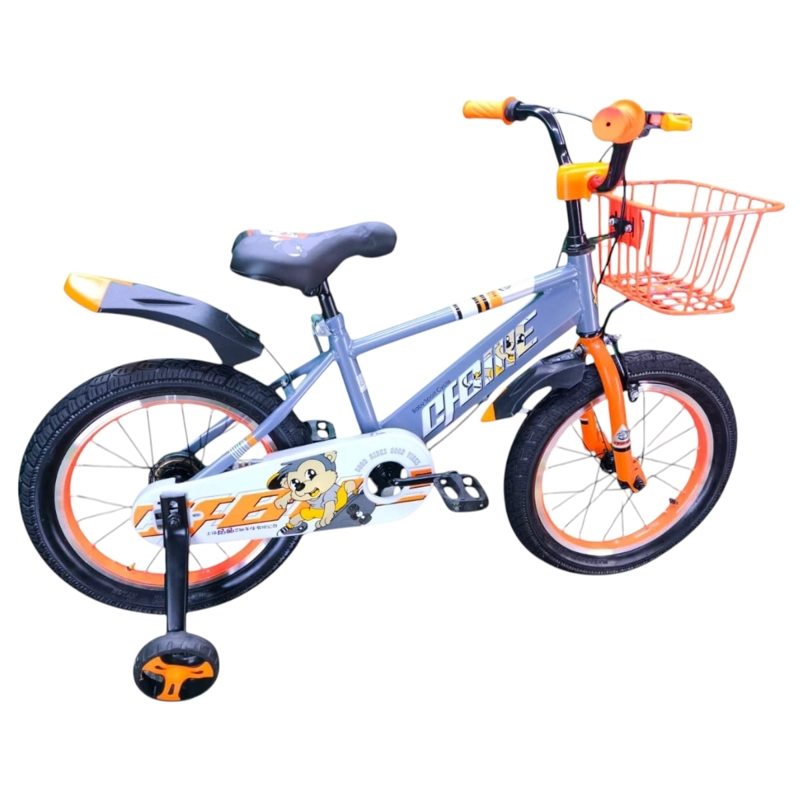 BICICLETA ARO 16 INFANTIL CFBIKE GRIS/NARANJO - 4