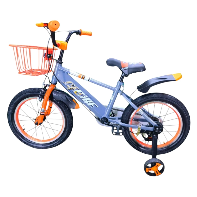 BICICLETA ARO 16 INFANTIL CFBIKE GRIS/NARANJO - 5