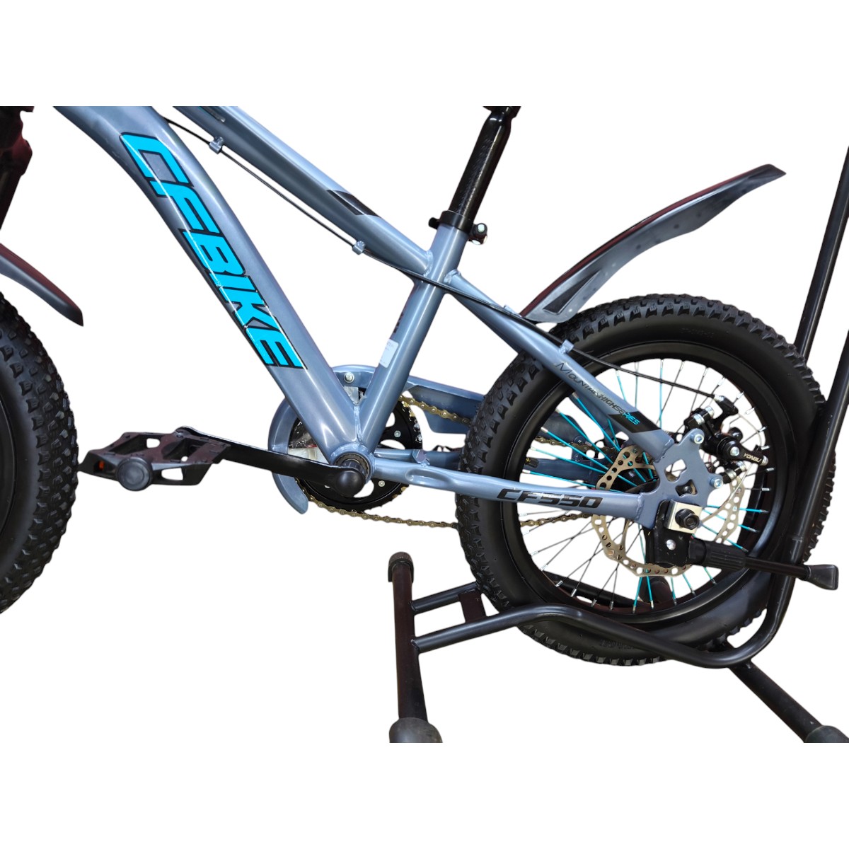 BICICLETA ARO 16 CFBIKE CON DISCO GRIS CELESTE - 6