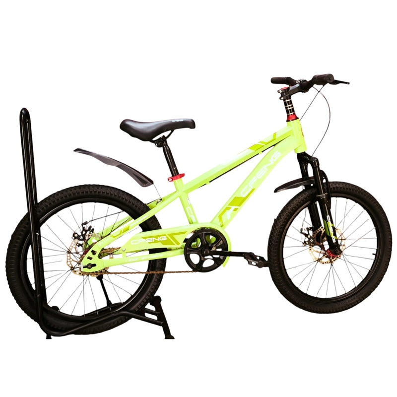 BICICLETA ARO 20  CFENG CON FRENO DISCO VERDE CLARO - 4