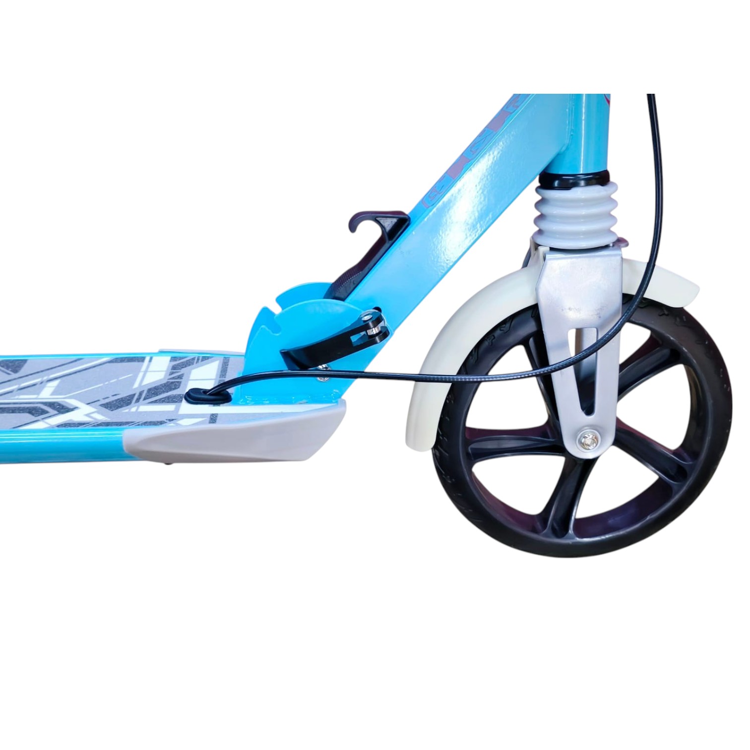 SCOOTER MONOPATÍN NIÑOS ADULTOS CON FRENO DISCO CELESTE - 4