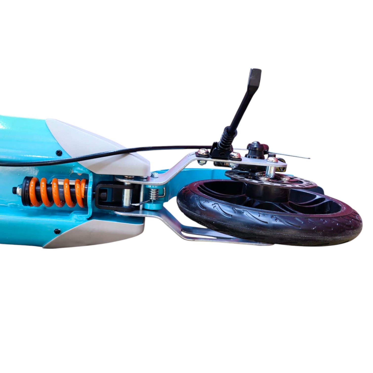 SCOOTER MONOPATÍN NIÑOS ADULTOS CON FRENO DISCO CELESTE - 5