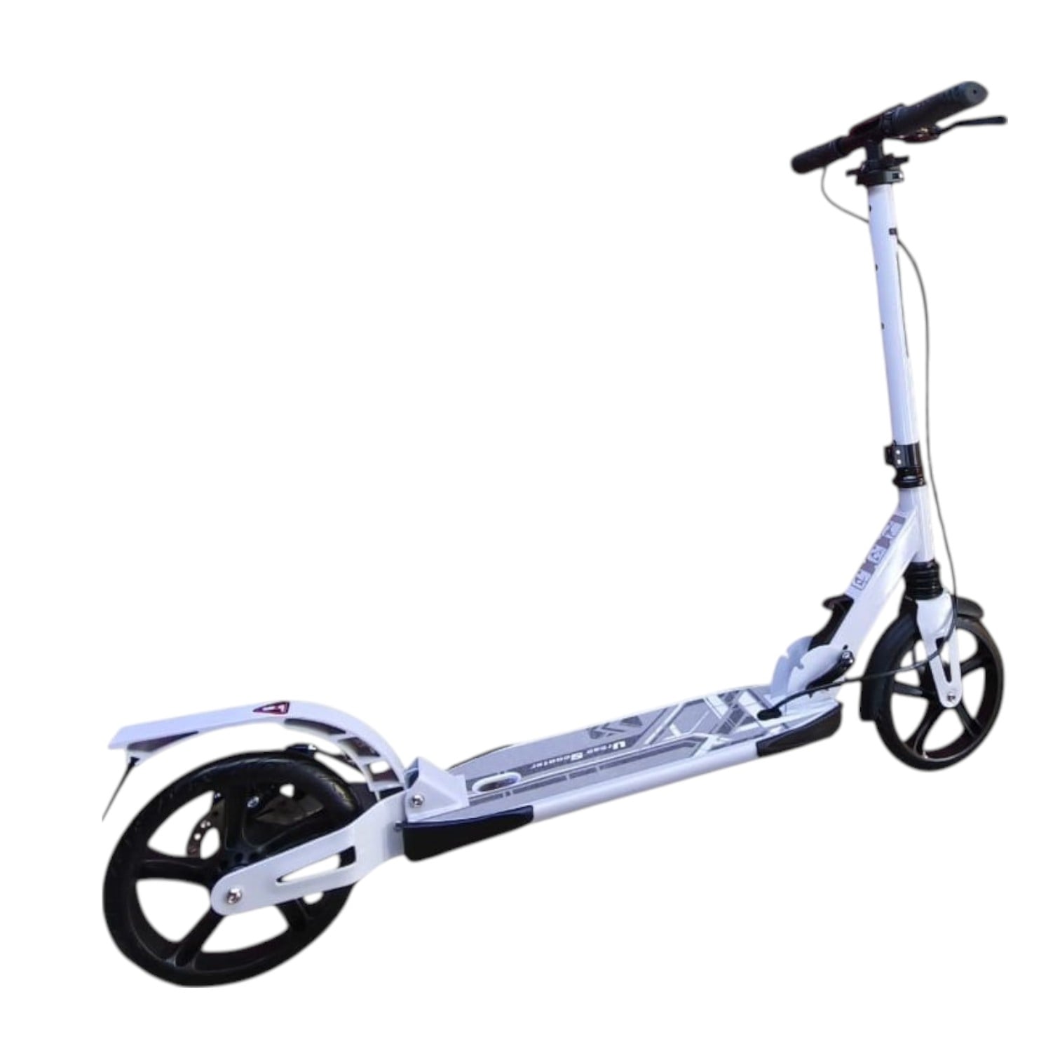 SCOOTER MONOPATÍN NIÑOS ADULTOS CON FRENO DISCO BLANCO - 2