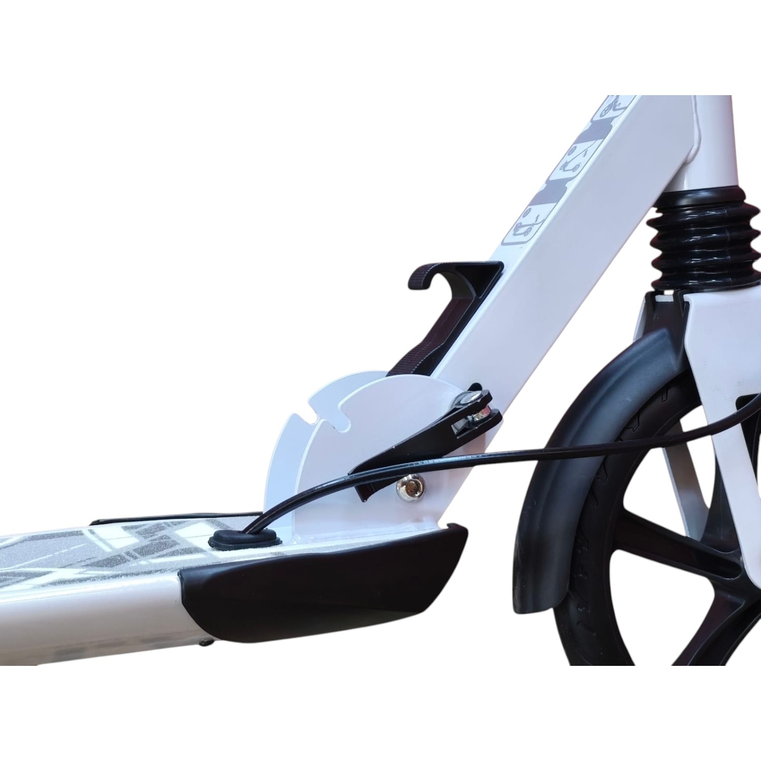 SCOOTER MONOPATÍN NIÑOS ADULTOS CON FRENO DISCO BLANCO - 4