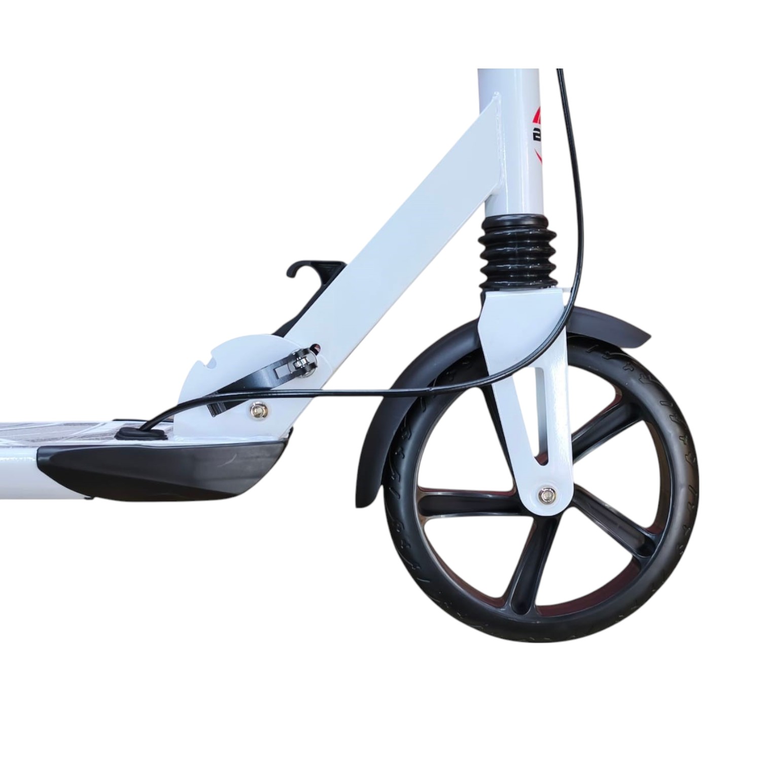 SCOOTER MONOPATÍN NIÑOS ADULTOS CON FRENO DISCO BLANCO - 5