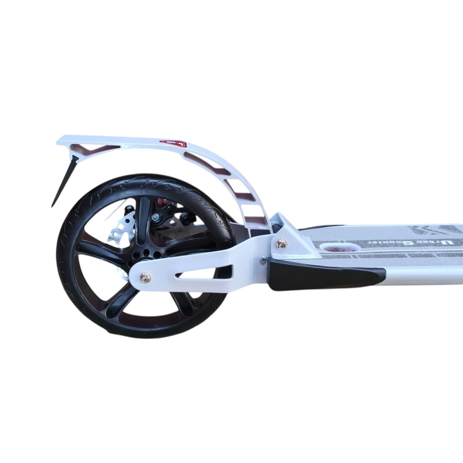 SCOOTER MONOPATÍN NIÑOS ADULTOS CON FRENO DISCO BLANCO - 6