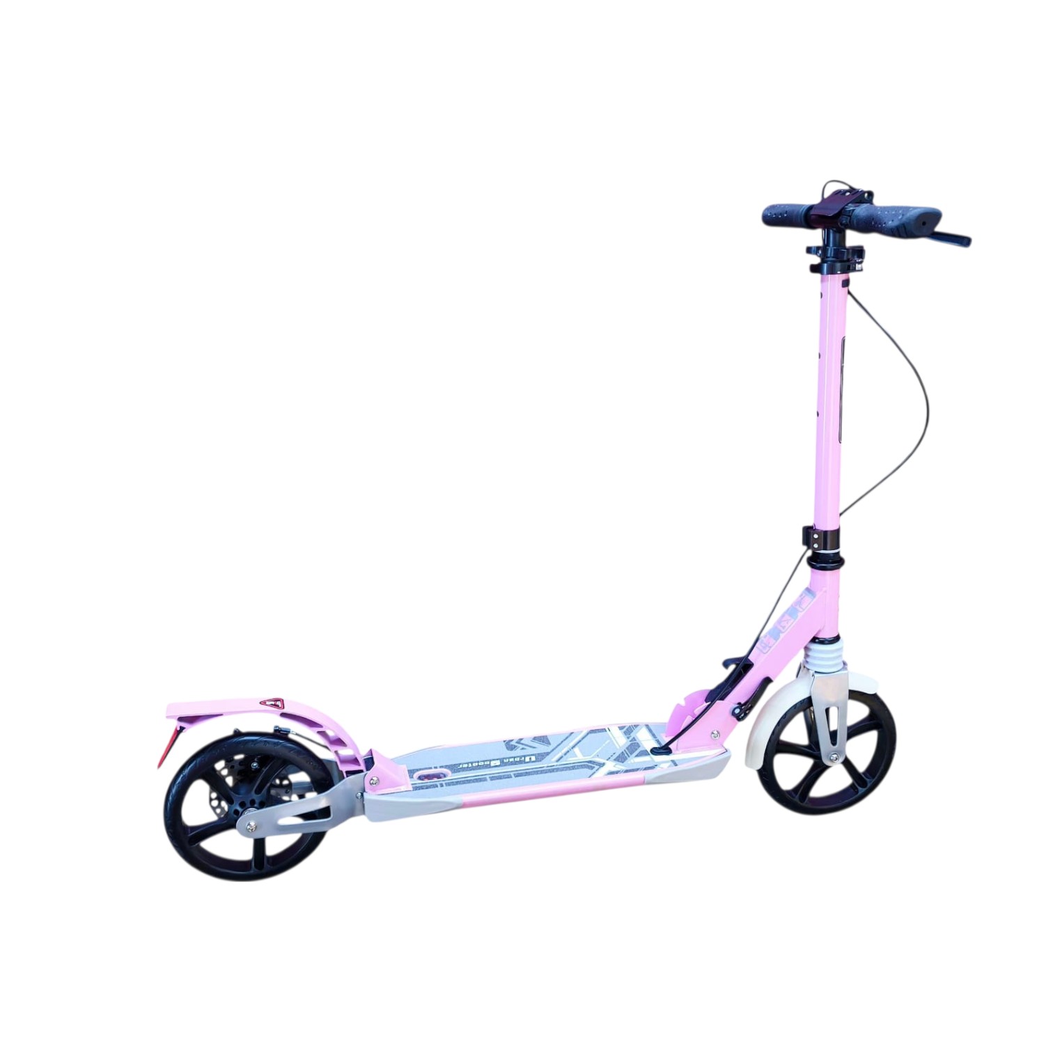 SCOOTER MONOPATÍN NIÑOS ADULTOS CON FRENO DISCO ROSADO - 3