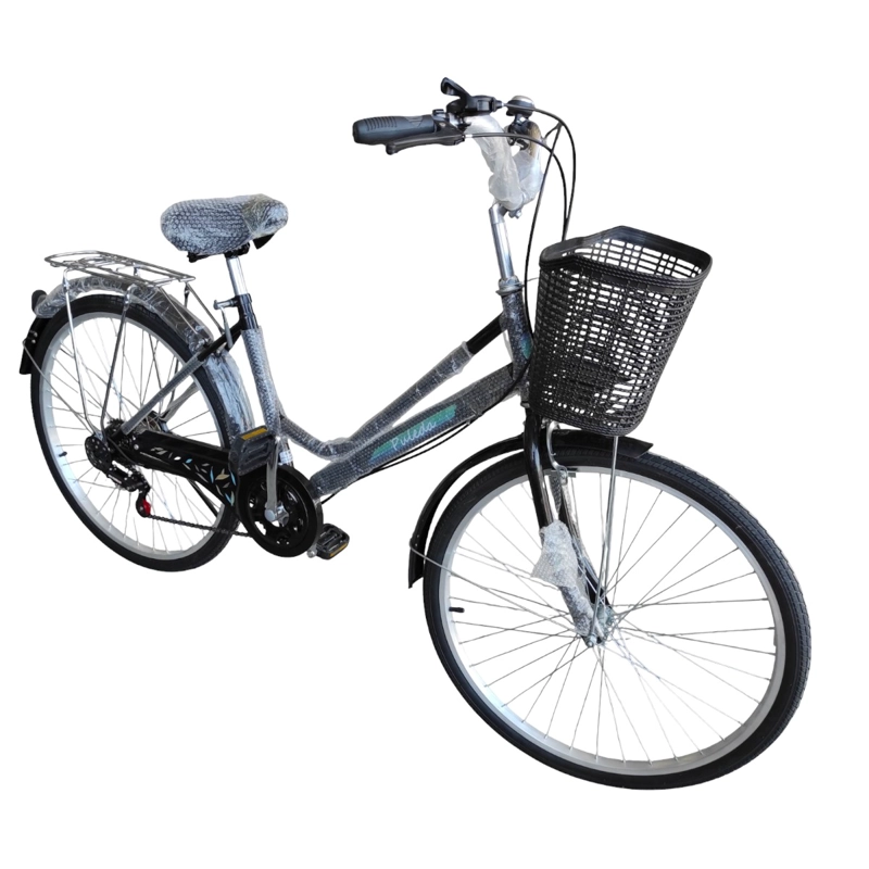 BICICLETA ARO 27.5  PULEDA NEGRO DE PASEO CON 7 VELOCIDADES Y FRENO DISCO - 1