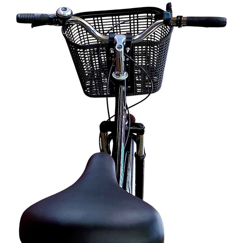 BICICLETA ARO 27.5  PULEDA NEGRO DE PASEO CON 7 VELOCIDADES Y FRENO DISCO - 7