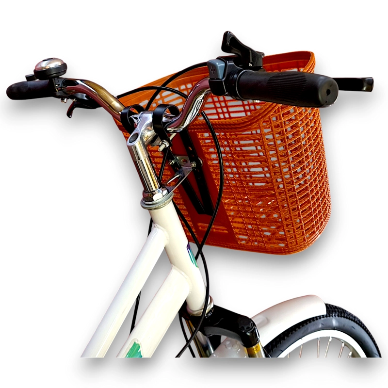 BICICLETA ARO 27.5 PULEDA BLANCA DE PASEO CON 7 VELOCIDADES Y FRENO DISCO - 3