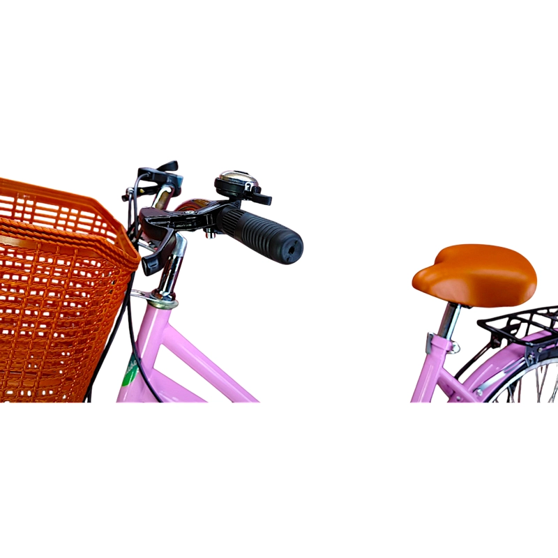 BICICLETA ARO 27.5 PULEDA ROSADO DE PASEO CON 7 VELOCIDADES Y FRENO DISCO - 5