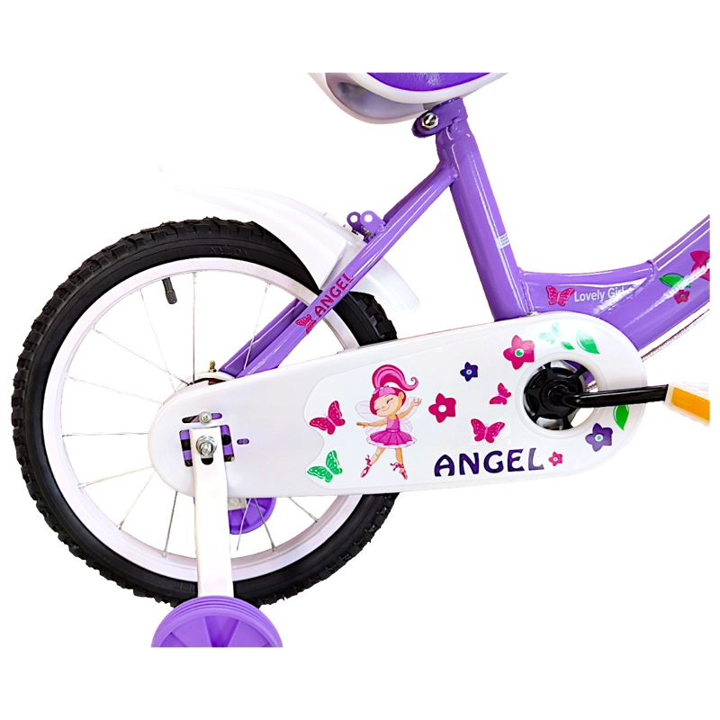 BICICLETA ARO 16 INFANTIL  LILA ANGEL - 5