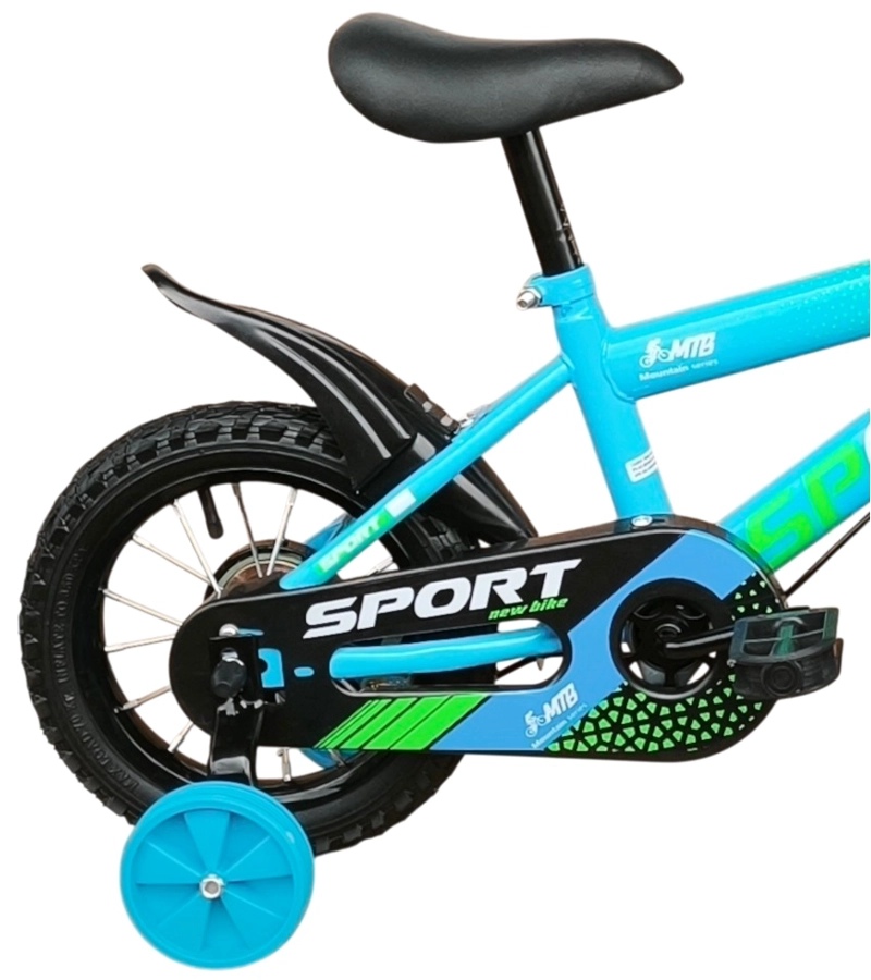 BICICLETA ARO 12 INFANTIL SPORT CELESTE - 2