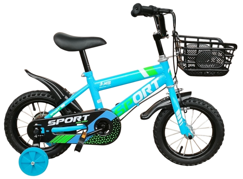 BICICLETA ARO 12 INFANTIL SPORT CELESTE - 3