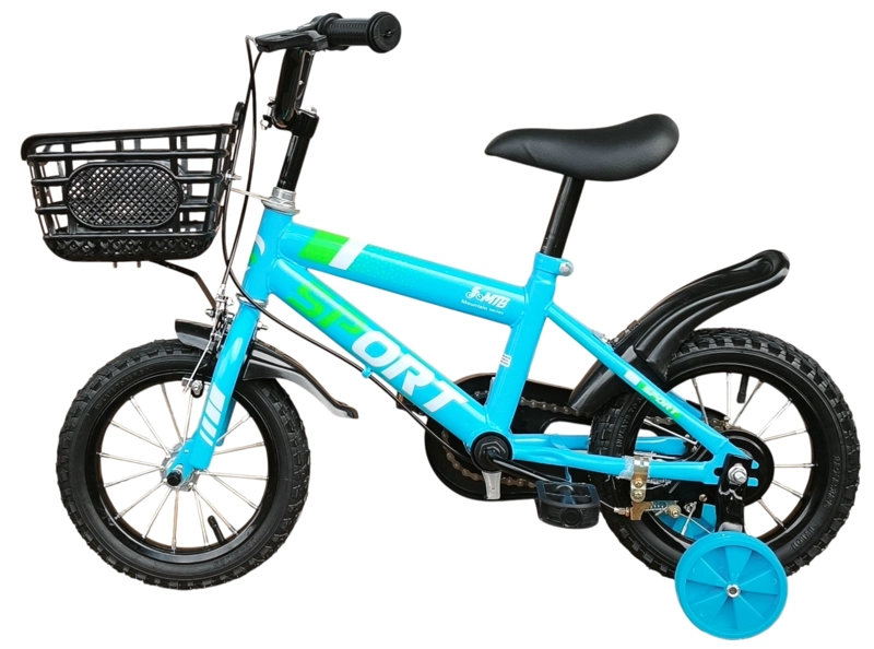 BICICLETA ARO 12 INFANTIL SPORT CELESTE - 4