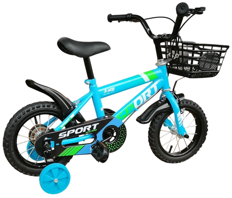 BICICLETA ARO 12 INFANTIL SPORT CELESTE - 5
