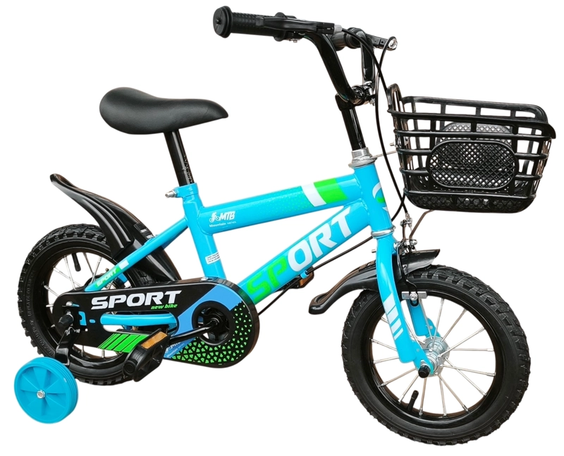 BICICLETA ARO 12 INFANTIL SPORT CELESTE - 6