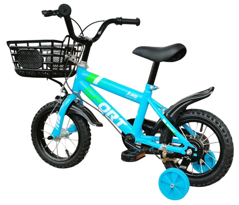 BICICLETA ARO 12 INFANTIL SPORT CELESTE - 8