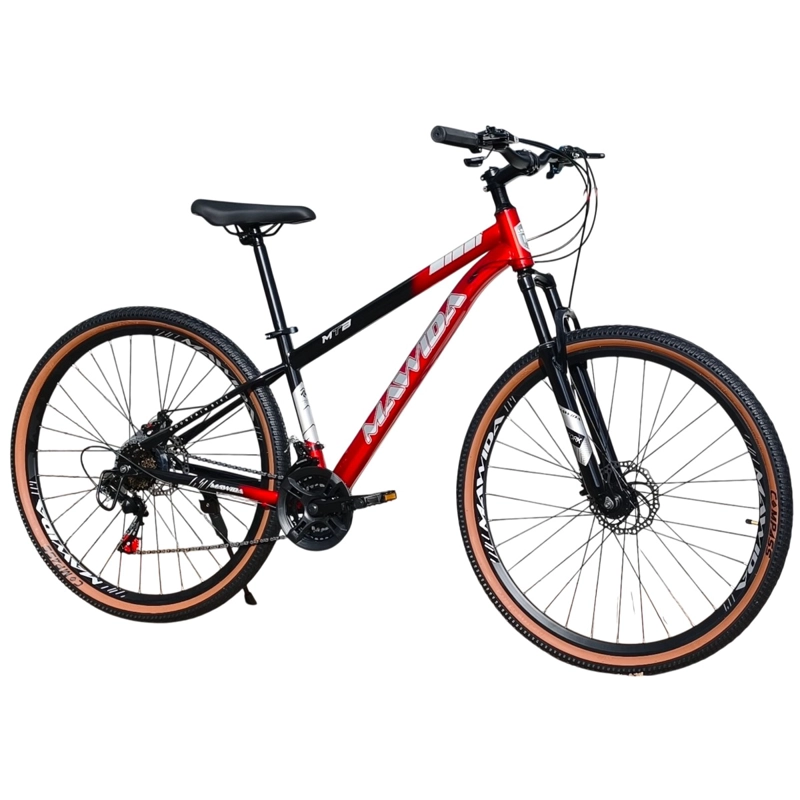 BICICLETA ARO 29 MAWIDA 21 VELOC Y FRENO DISCO ROJO NEGRO - 1