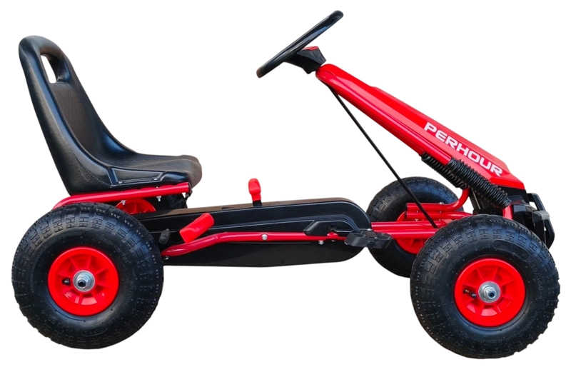 GOKART A PEDALES CON RUEDA GOMA ROJO - 1