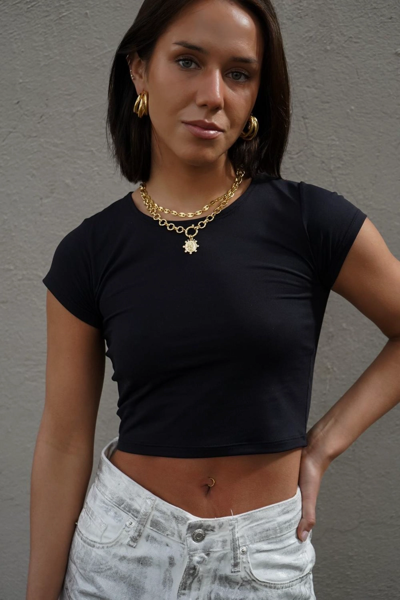 LUCY TOP MIDI NEGRO - 2