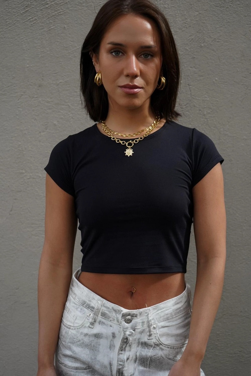 LUCY TOP MIDI NEGRO - 3