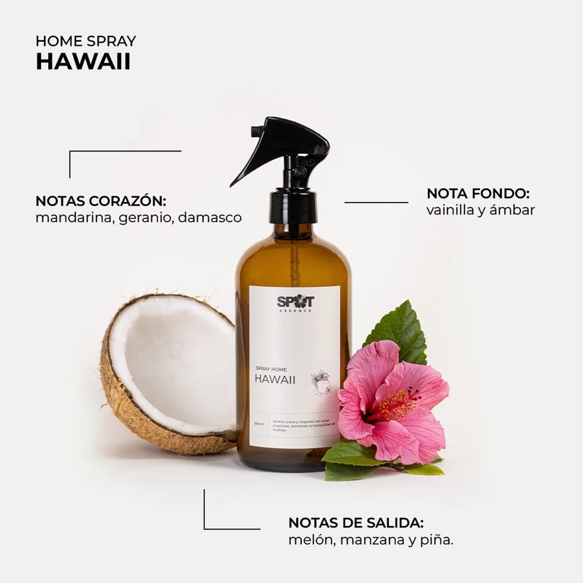 SPRAY HOME LH 500ML AMBAR HAWAII SPOT ESSENCE - 2