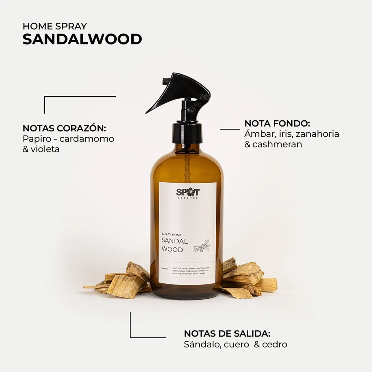 SPRAY HOME LH 500ML AMBAR SANDALWOOD SPOT ESSENCE - 2
